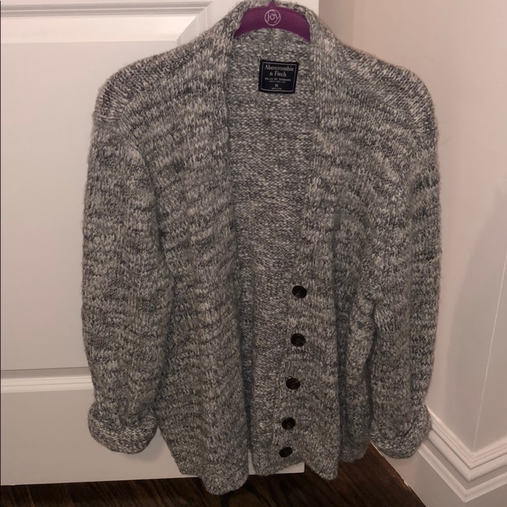 Brand new never worn grey and white cardigan